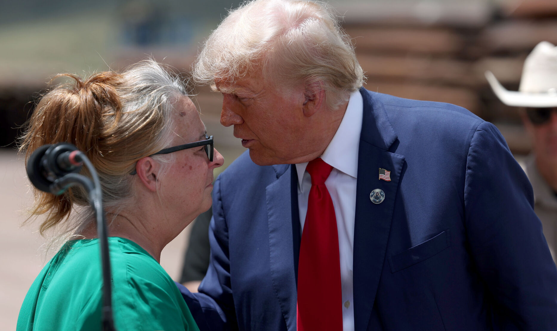 President Donald Trump visits the Southern Border